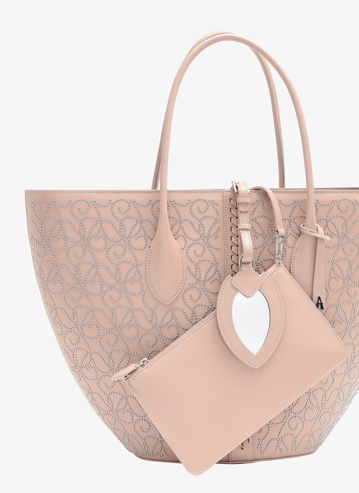 LATIFA SMALL CUIR LUX ONDE+TRESSE SAND ALAÏA SANDY  LATIFA SMALL CUIR LUX ONDE+TRESSE SAND